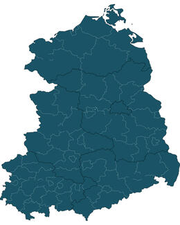 Ostdeutschland (Landkarte)
