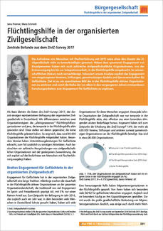 Flüchtlingshilfe in der organisierten Zivilgesellschaft (Cover)