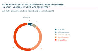 Jährliche Einnahmen von gGmbHs